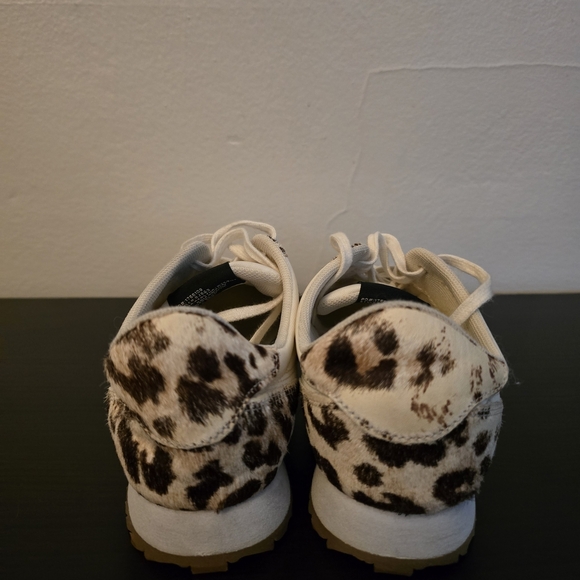 J. Crew Cream and Brown Leopard Print Sneakers - Picture 3 of 10